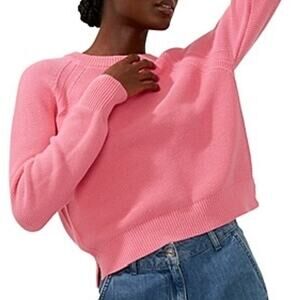 NWT French Connection Mozart Cotton Sweater Aurora Pink 1X